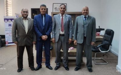 زيارة للمكلفة بدراسة مقترح الدراسات العليا كلية التربية