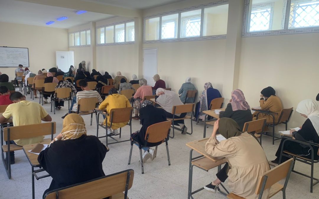كلية التربية بنغازي تجري امتحانات القبول