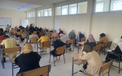 كلية التربية بنغازي تجري امتحانات القبول