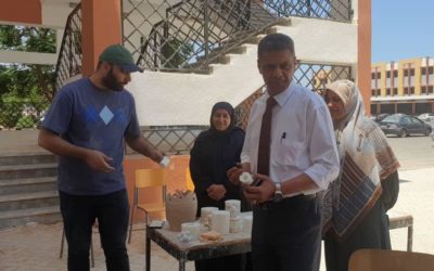 حرق أعمال الخزف بقسم التربية الفنية بكلية التربية – جامعة بنغازي