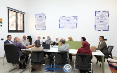 فريق الاعتماد المؤسسي يواصل زيارته لكلية التربية بجامعة بنغازي في يومها الثاني