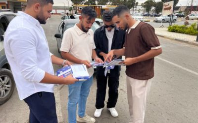 استمرار الحملة التوعوية لتسجيل الناخبين بكلية التربية بجامعة بنغازي