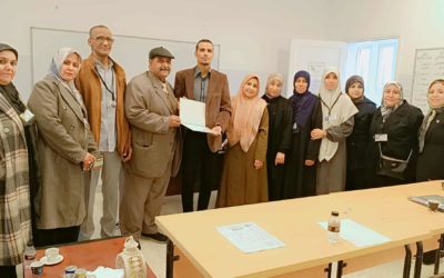 ورشة عمل حول البحث العلمي وتحليل البيانات لموظفي مكتب تعليم ودمج ذوي الإعاقة ببنغازي